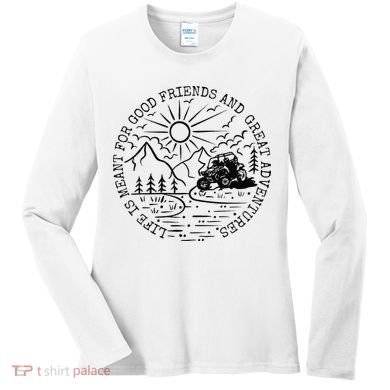 Retro UTV Life Great Adventure Side By Side Rider Mud Riding Women's Long Sleeve Shirt