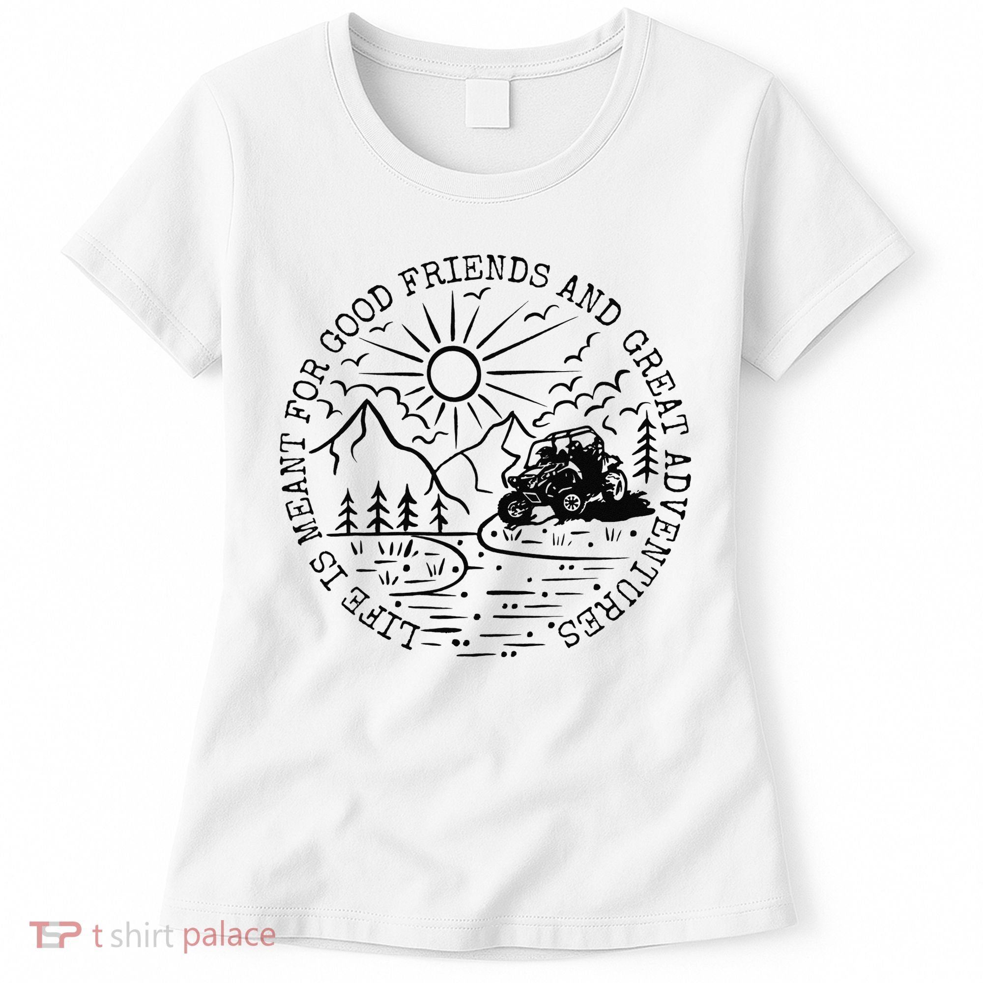 Retro UTV Life Great Adventure Side By Side Rider Mud Riding Women's T-Shirt