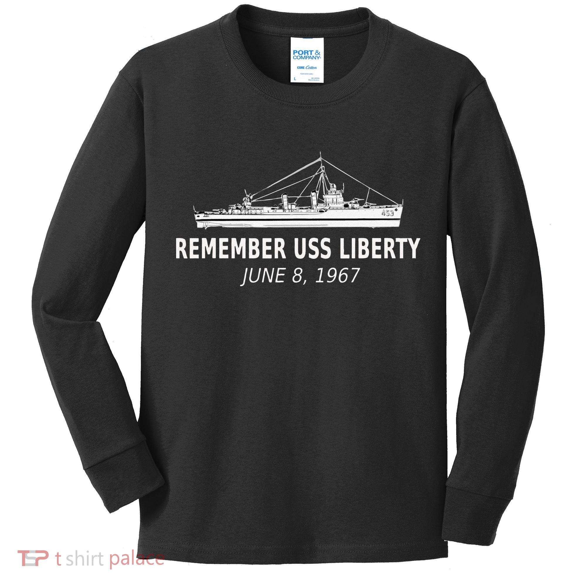 Remember USS Liberty June 8 1967 Kids Long Sleeve Shirt