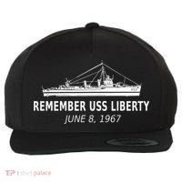 Remember USS Liberty June 8 1967 Wool Snapback Cap thumb 0