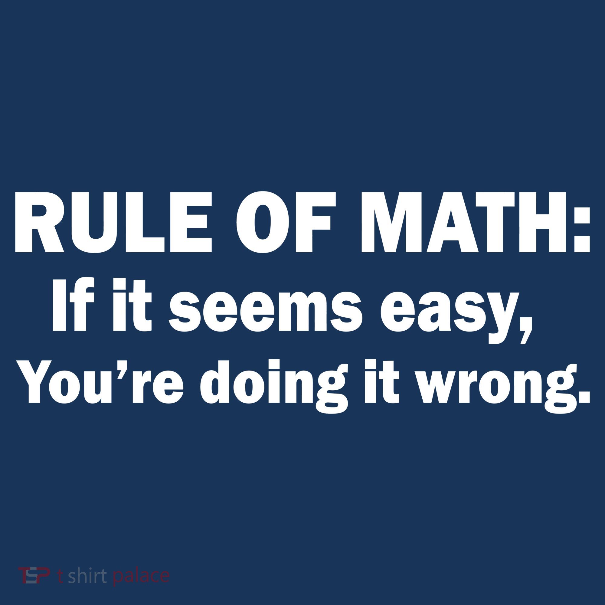 Rule Of Math Seems Easy You're Doing It Wrong Women's Tank Top