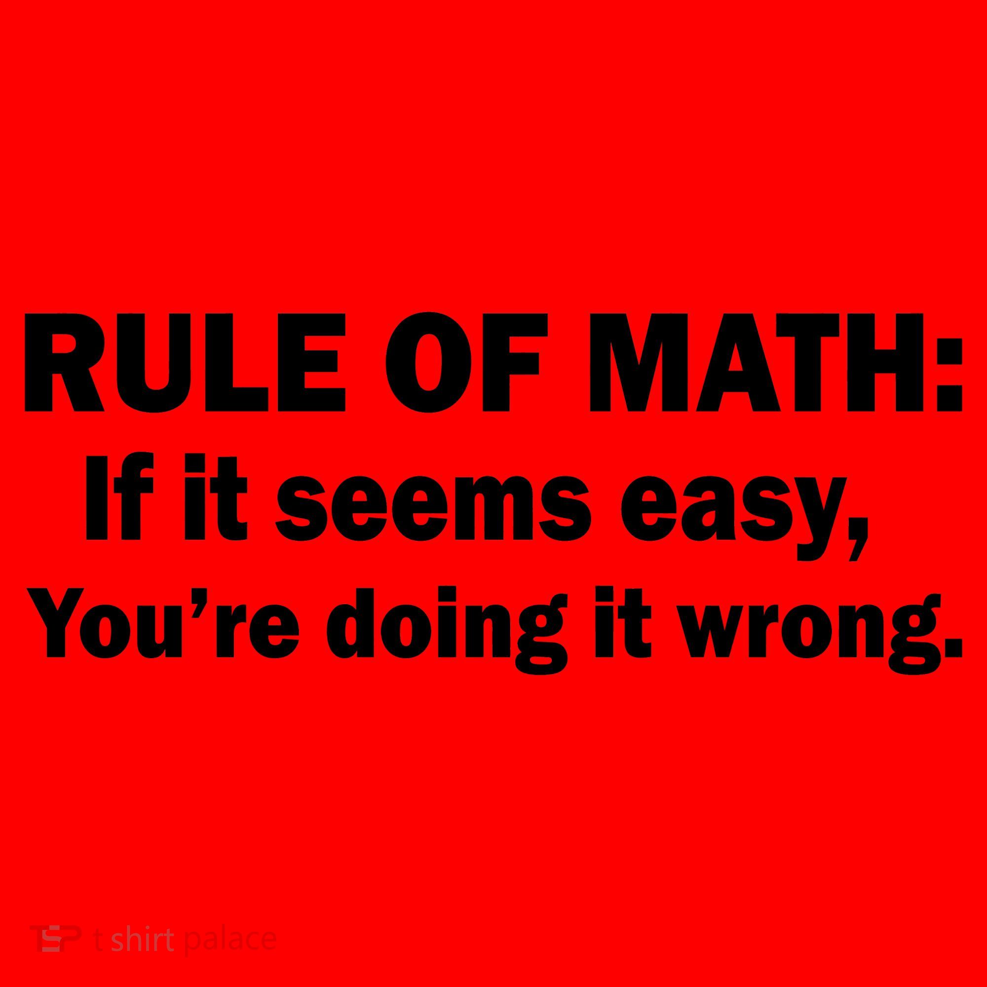 Rule Of Math Seems Easy You're Doing It Wrong Santa Hat