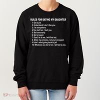 Rules For Dating My Daughter Father's Day Women's Sweatshirt thumb 0