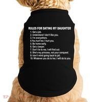 Rules For Dating My Daughter Father's Day Doggie Tank thumb 0