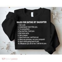 Rules For Dating My Daughter Father's Day Sweatshirt thumb 2