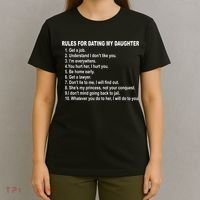 Rules For Dating My Daughter Father's Day T-Shirt thumb 4