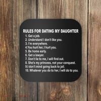 Rules For Dating My Daughter Father's Day Coaster thumb 0