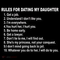 Rules For Dating My Daughter Father's Day Mousepad thumb 1