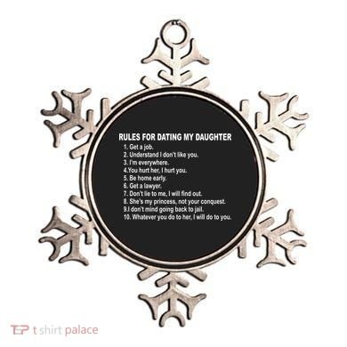 Rules For Dating My Daughter Father's Day Ornament