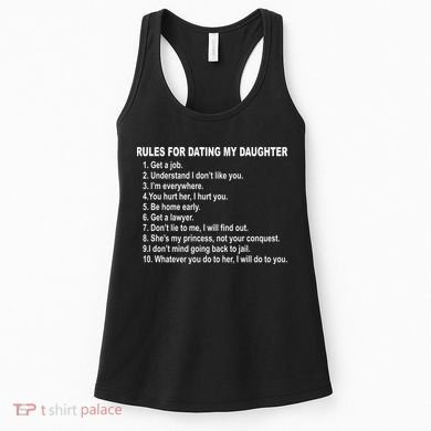 Rules For Dating My Daughter Father's Day Women's Tank Top