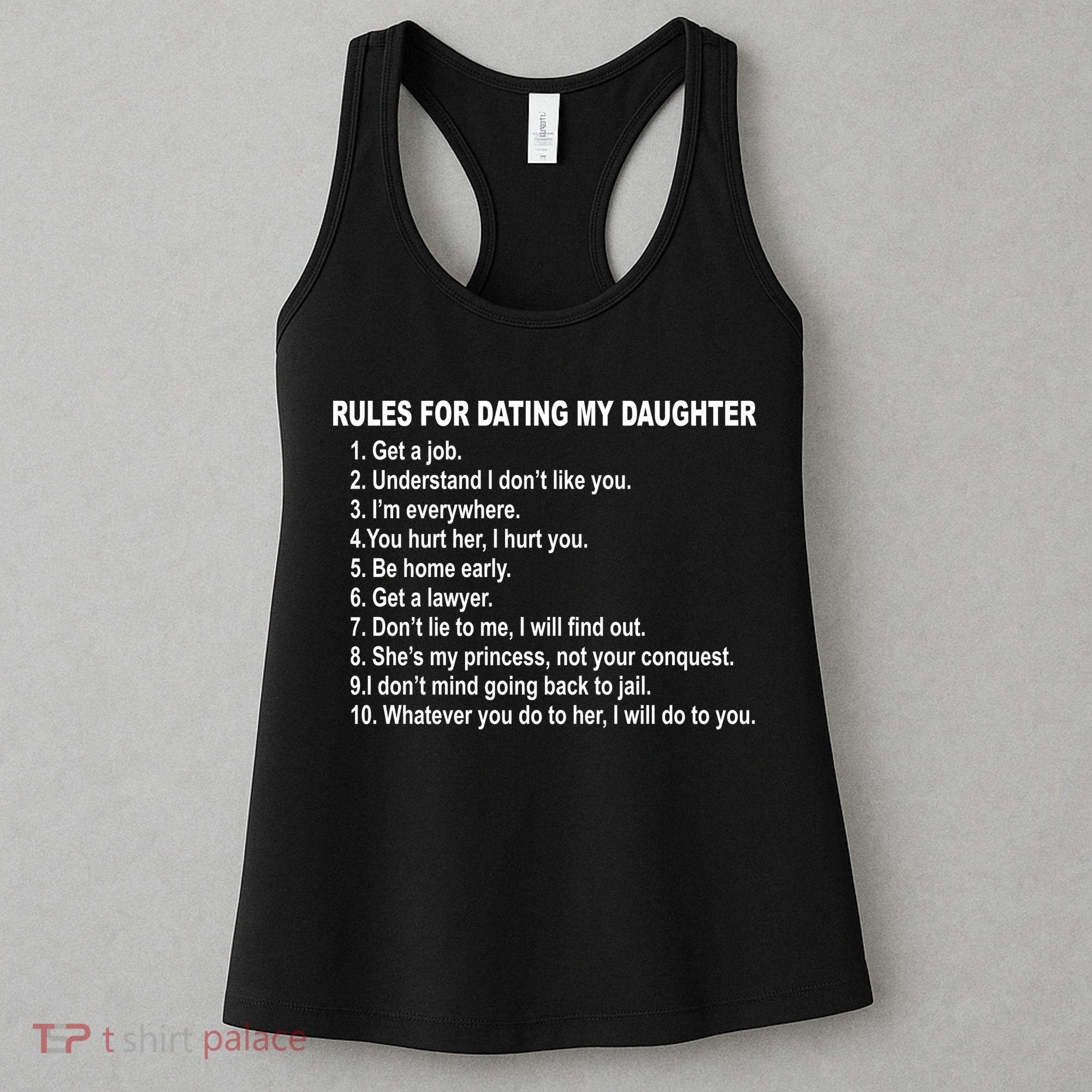 Rules For Dating My Daughter Father's Day Women's Tank Top
