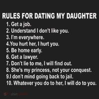 Rules For Dating My Daughter Father's Day Hat thumb 2