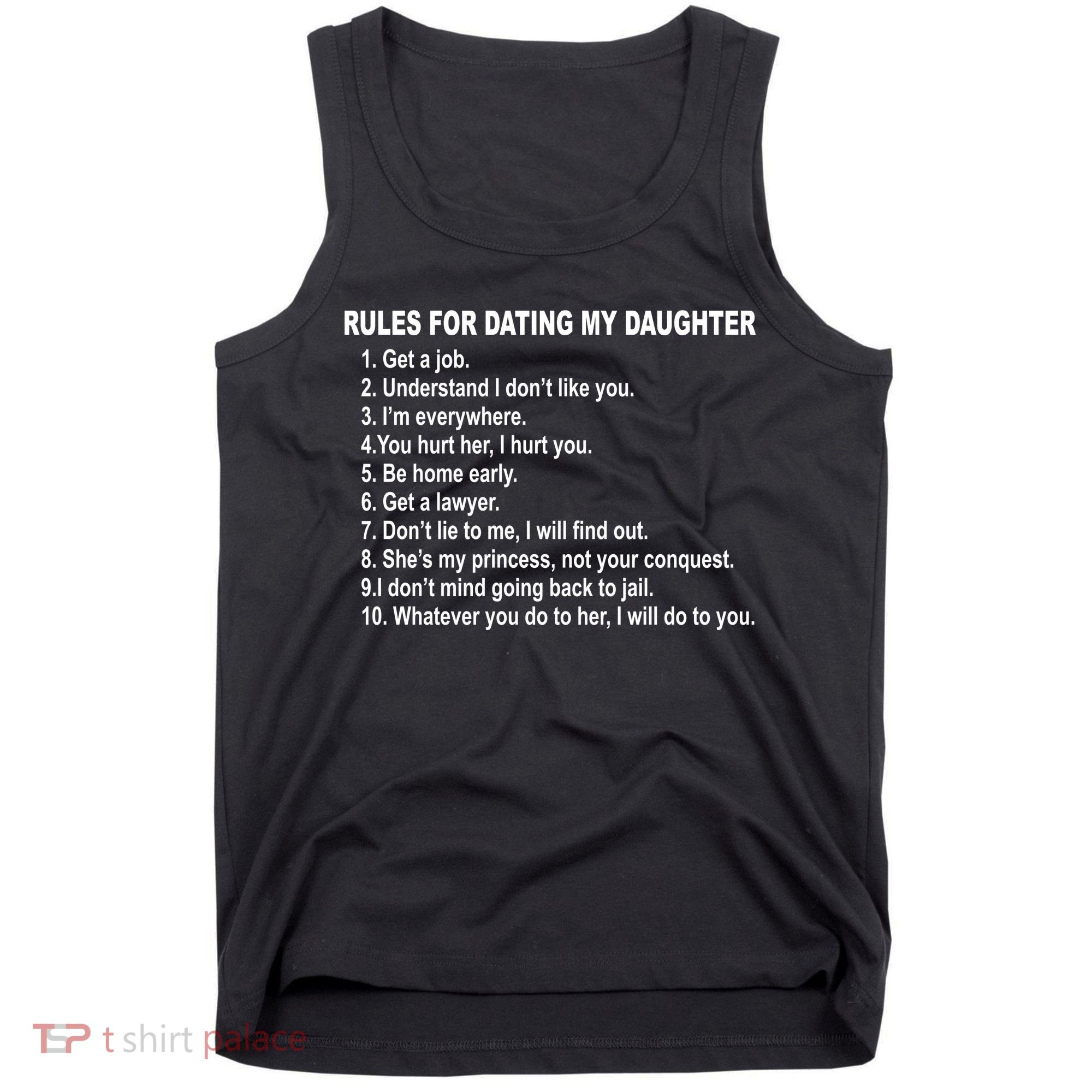 Rules For Dating My Daughter Father's Day Tank Top