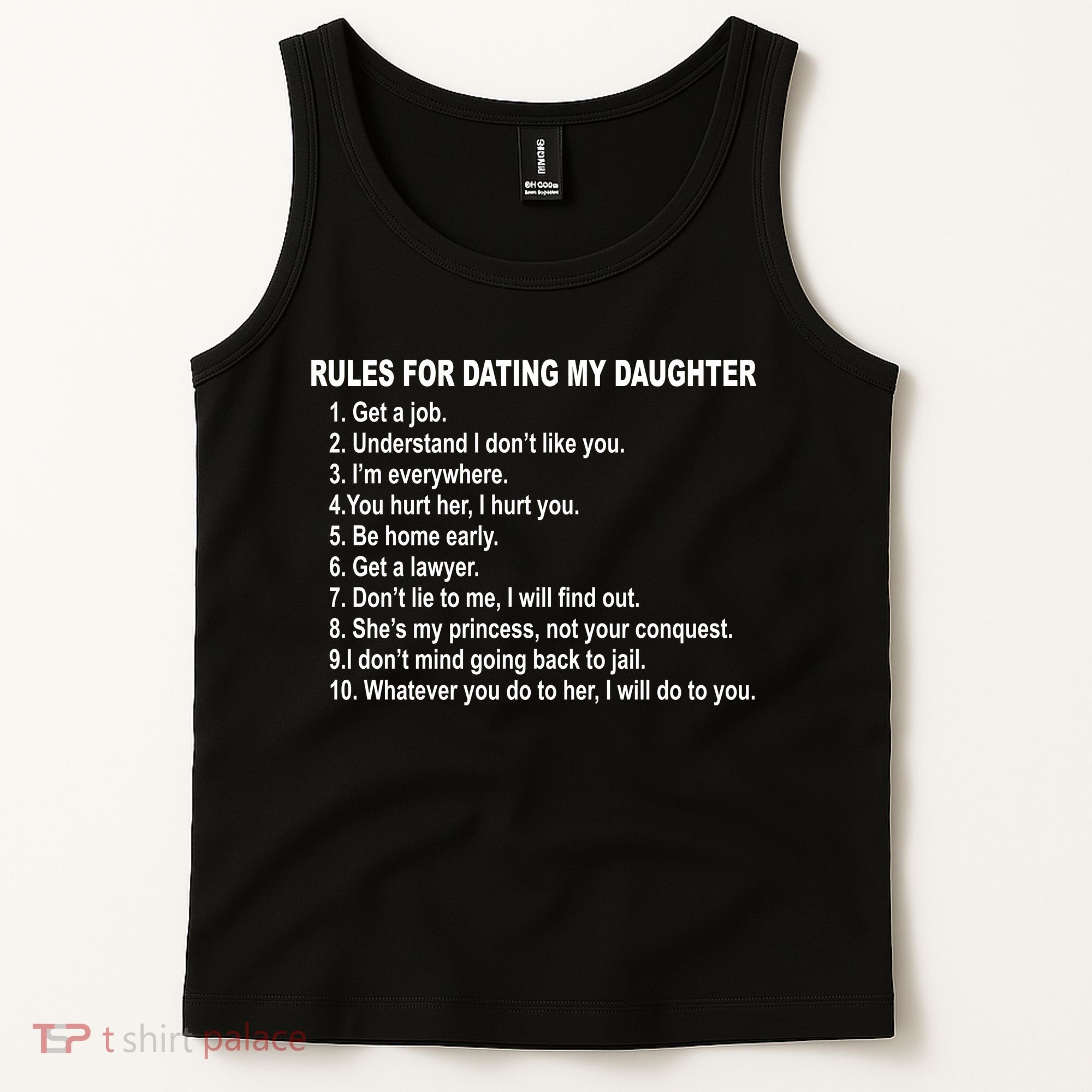 Rules For Dating My Daughter Father's Day Tank Top