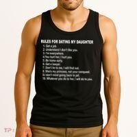 Rules For Dating My Daughter Father's Day Tank Top thumb 3