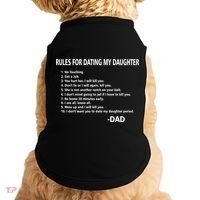 Rules For Dating MY Daughter Funny Doggie Tank thumb 0