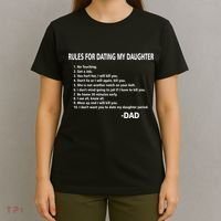 Rules For Dating MY Daughter Funny T-Shirt thumb 4