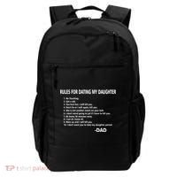 Rules For Dating MY Daughter Funny Backpack thumb 0