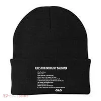 Rules For Dating MY Daughter Funny Beanie thumb 0