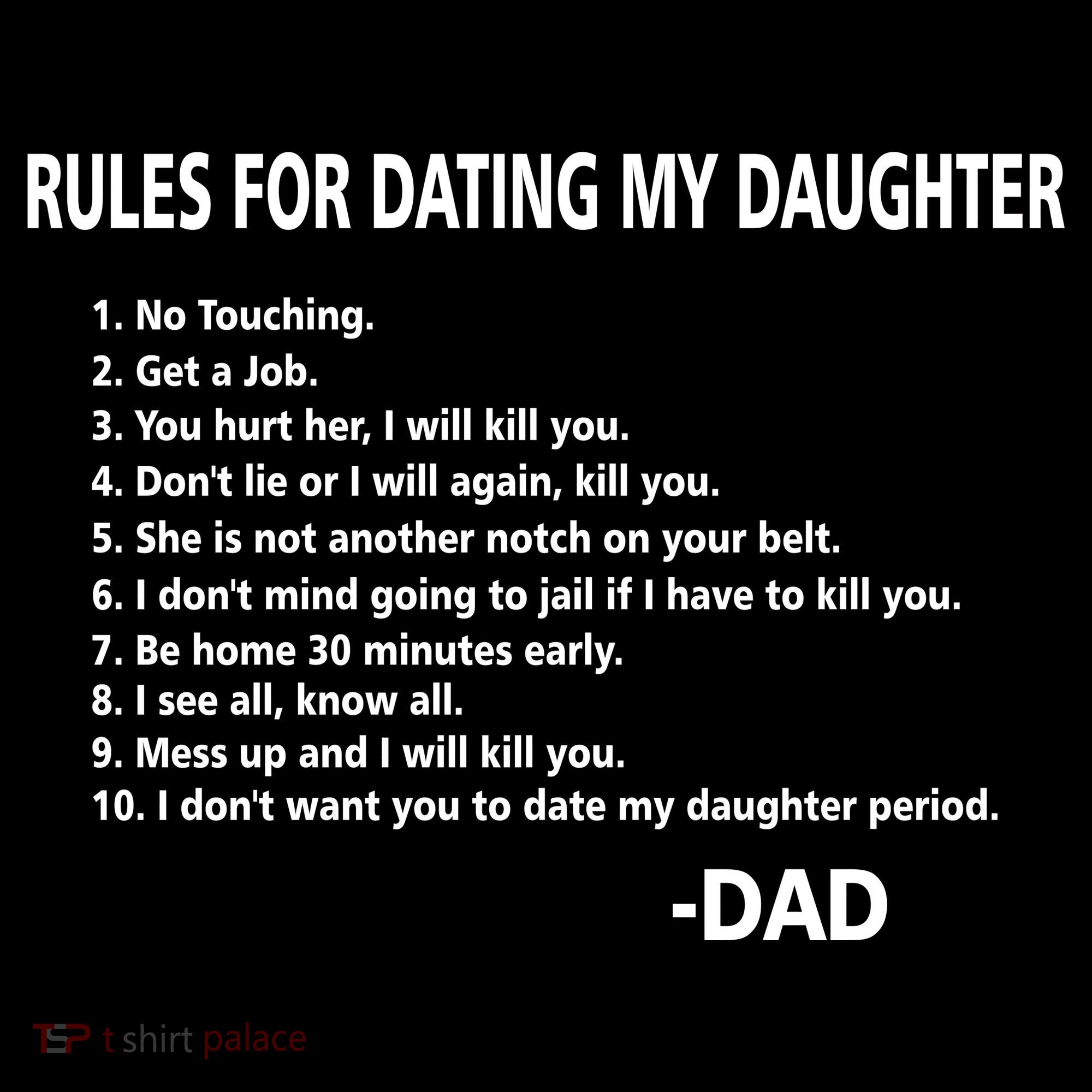 Rules For Dating MY Daughter Funny Women's Hoodie