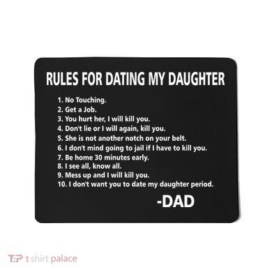 Rules For Dating MY Daughter Funny Mousepad
