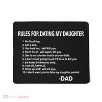 Rules For Dating MY Daughter Funny Mousepad thumb 0