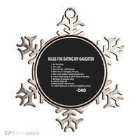 Rules For Dating MY Daughter Funny Ornament thumb 0