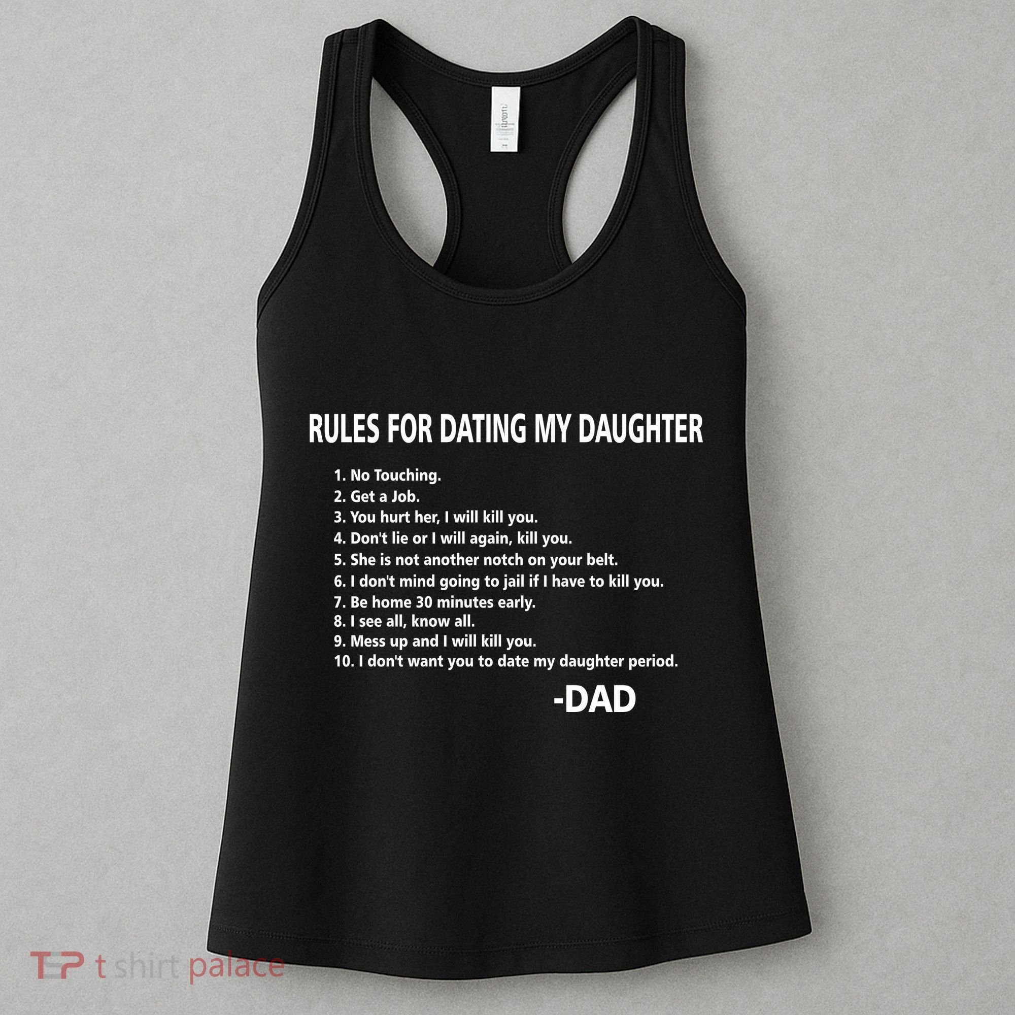 Rules For Dating MY Daughter Funny Women's Tank Top
