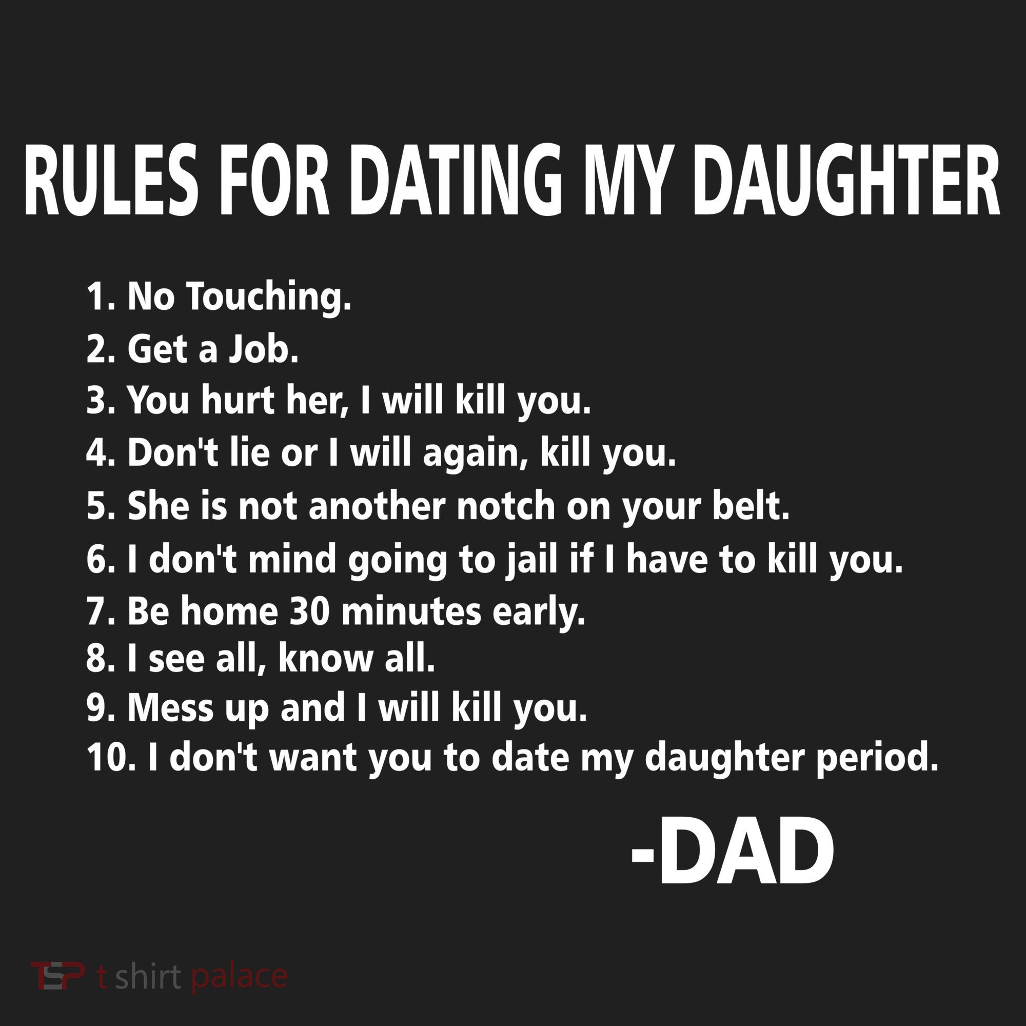 Rules For Dating MY Daughter Funny Hat