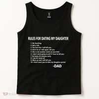 Rules For Dating MY Daughter Funny Tank Top thumb 2