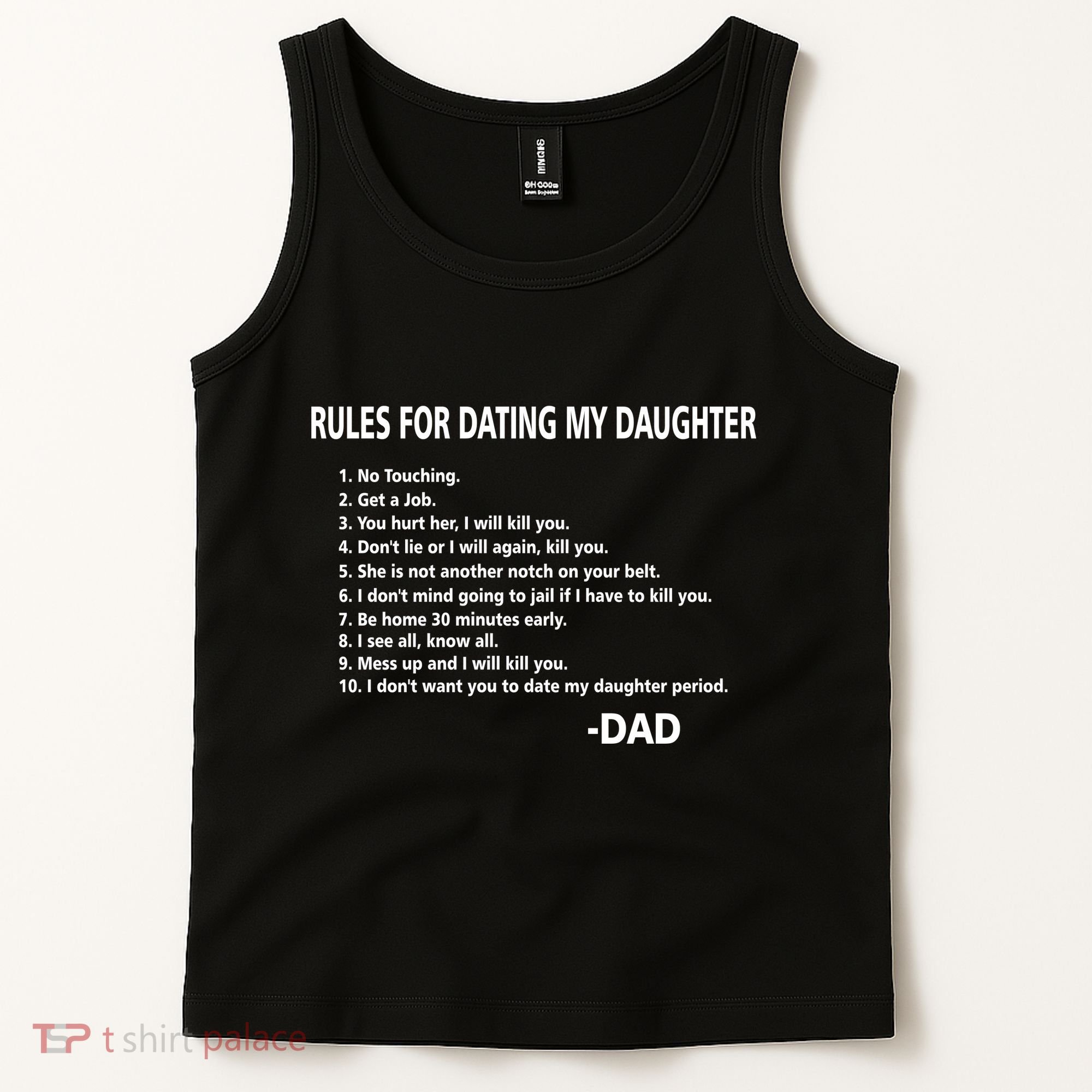 Rules For Dating MY Daughter Funny Tank Top