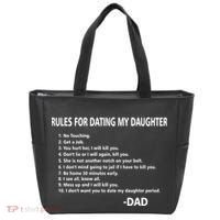 Rules For Dating MY Daughter Funny Tote Bag thumb 0