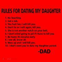 Rules For Dating MY Daughter Funny Santa Hat thumb 1