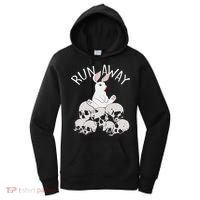Run Away Bloody Bunny Skeleton Women's Hoodie thumb 0