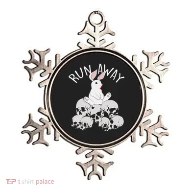 Run Away Bloody Bunny Skeleton Ornament