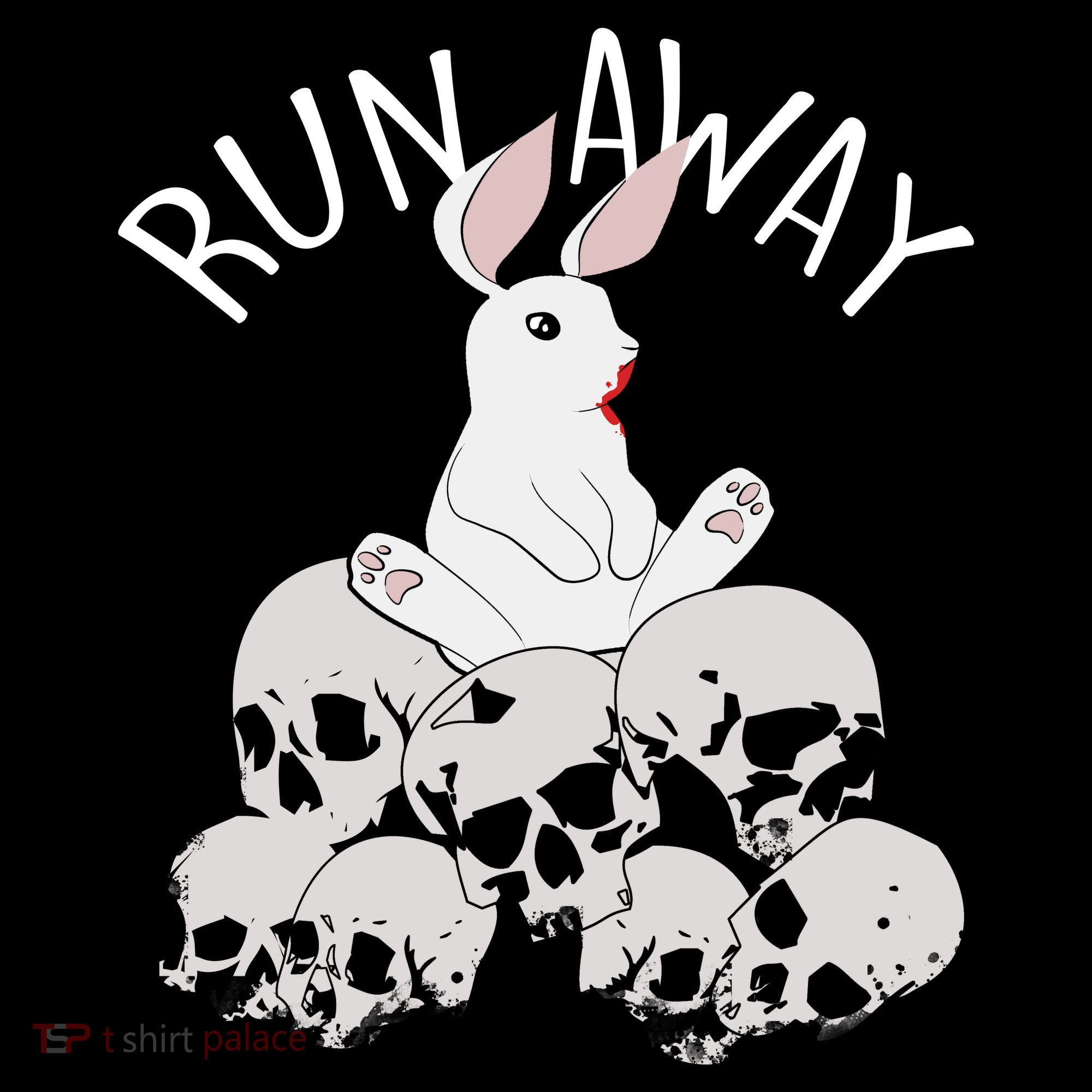 Run Away Bloody Bunny Skeleton Ornament