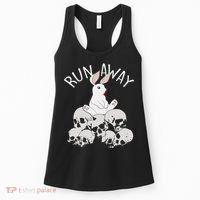 Run Away Bloody Bunny Skeleton Women's Tank Top thumb 0