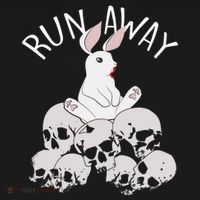 Run Away Bloody Bunny Skeleton Women's Tank Top thumb 5