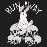 Run Away Bloody Bunny Skeleton Hat thumb 2