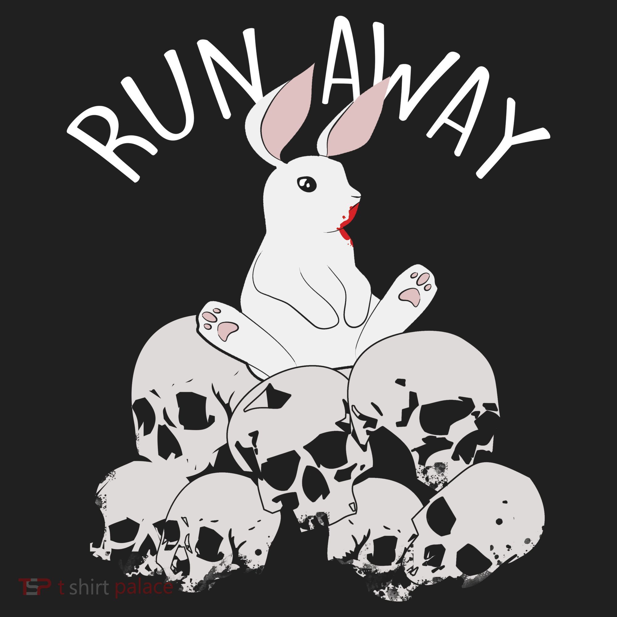 Run Away Bloody Bunny Skeleton Hat