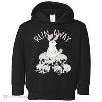 Run Away Bloody Bunny Skeleton Toddler Hoodie thumb 0