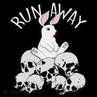 Run Away Bloody Bunny Skeleton Toddler Hoodie thumb 2