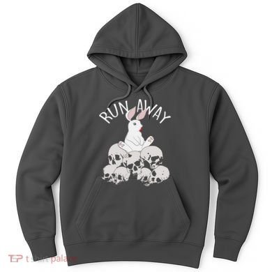 Run Away Bloody Bunny Skeleton Hoodie