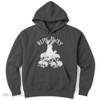 Run Away Bloody Bunny Skeleton Hoodie thumb 0