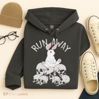 Run Away Bloody Bunny Skeleton Hoodie thumb 4