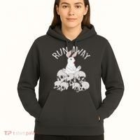 Run Away Bloody Bunny Skeleton Hoodie thumb 5