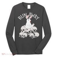 Run Away Bloody Bunny Skeleton Long Sleeve Shirt thumb 0