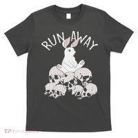 Run Away Bloody Bunny Skeleton T-Shirt thumb 0