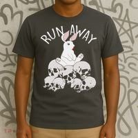 Run Away Bloody Bunny Skeleton T-Shirt thumb 3