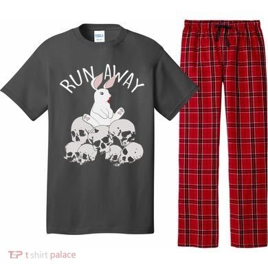 Run Away Bloody Bunny Skeleton Pajama Set